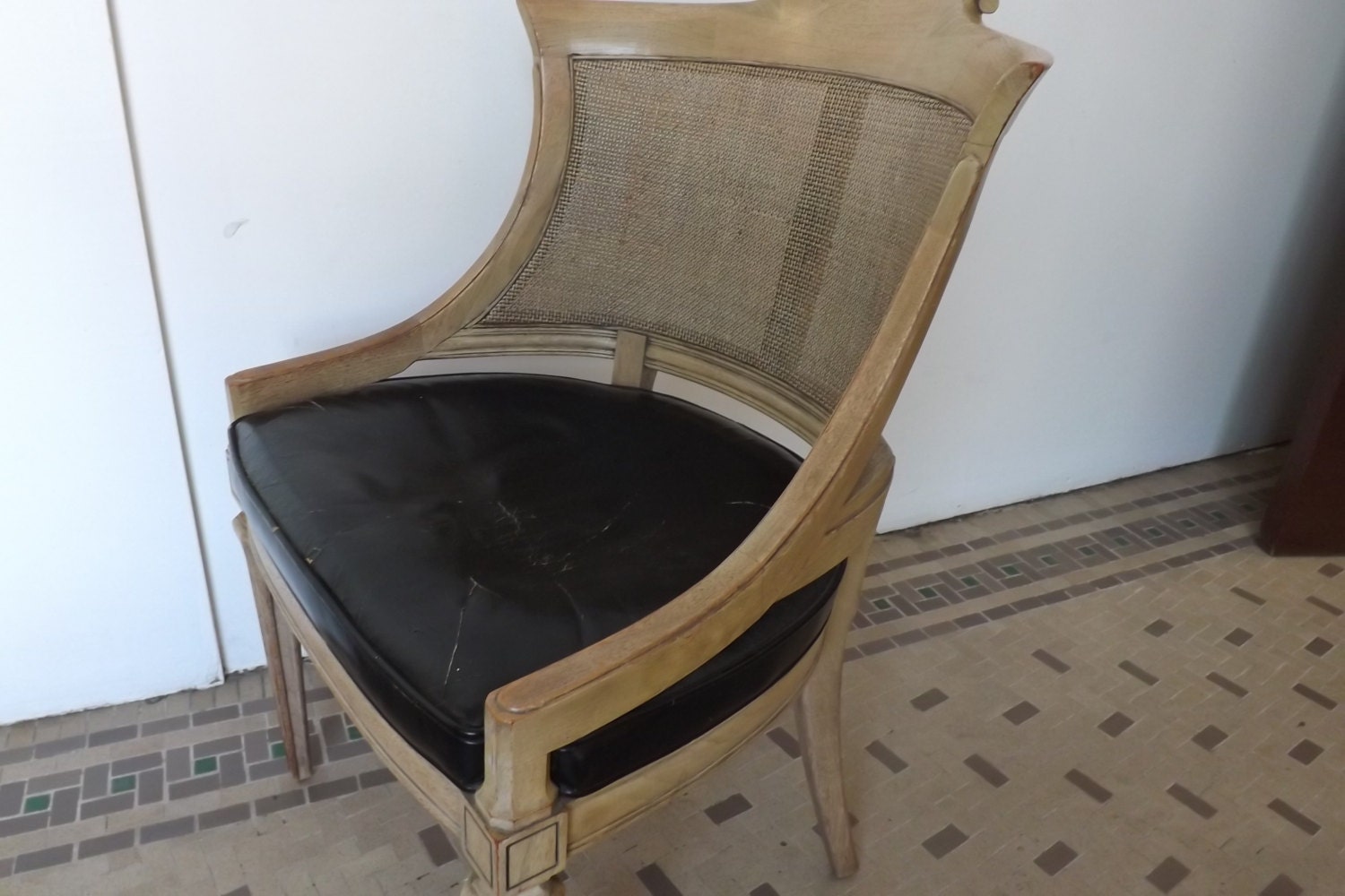 Hollywood Regency Cane Back Chair SOLD   Los Angeles, CA