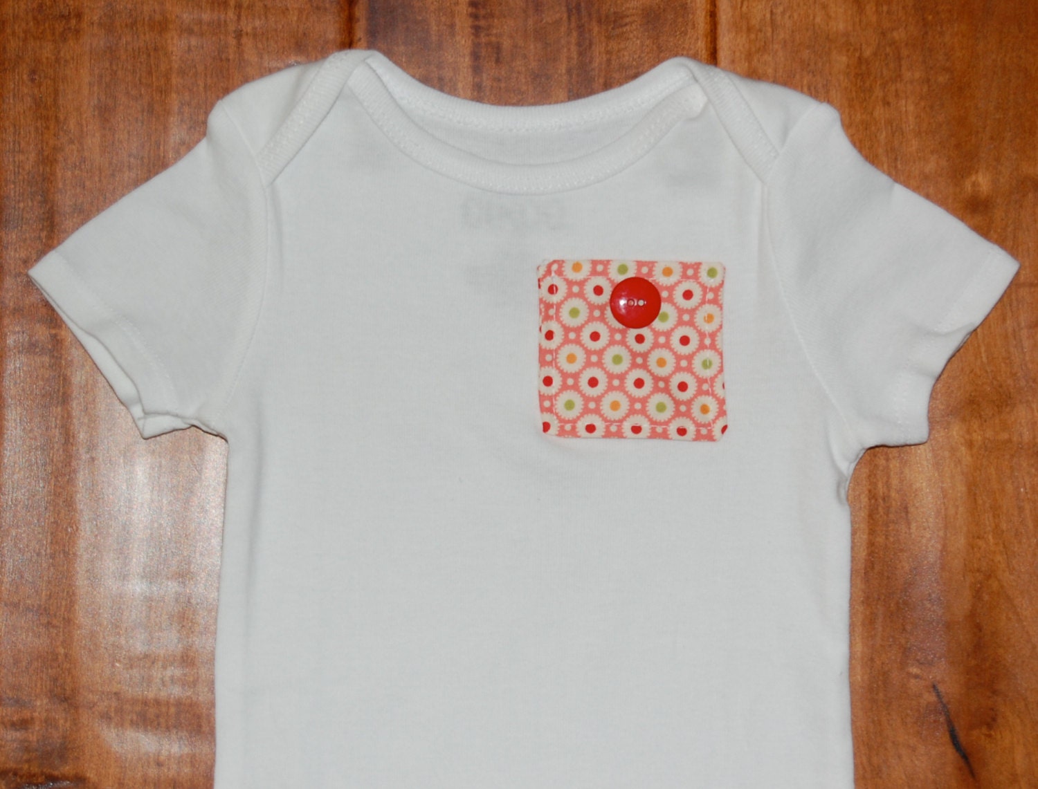 Infant/ Baby Girl Dot Pocket Tee - Spring, Easter, Summer