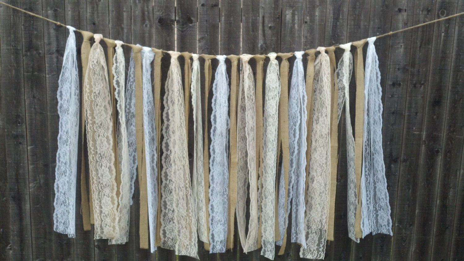 Burlap and Lace Garlands