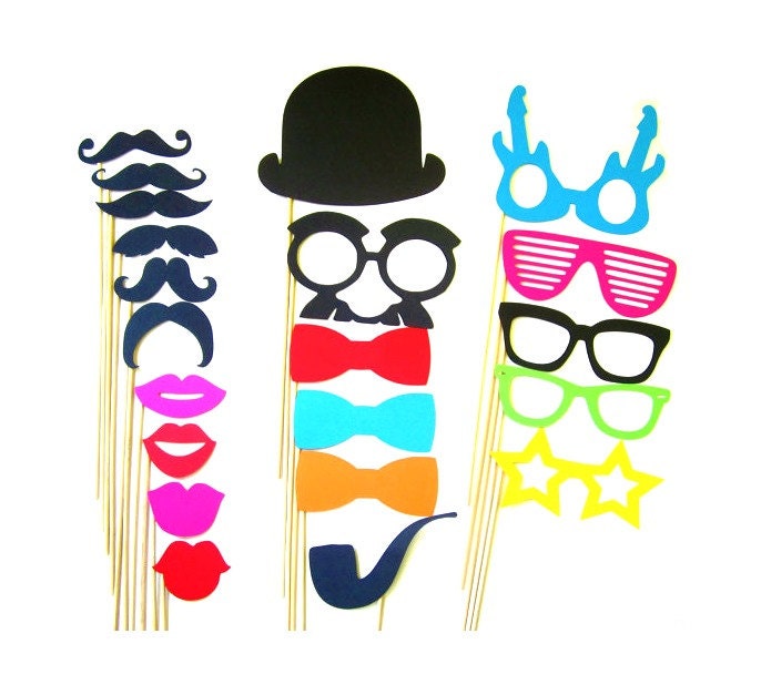 Photo Booth Props - 21 Piece