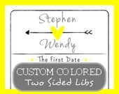 Bridal Shower MAD LIBS - First Date / Love Story Bachelorette Game - Arrow Design - Customized PDF - Wedding Guest Book