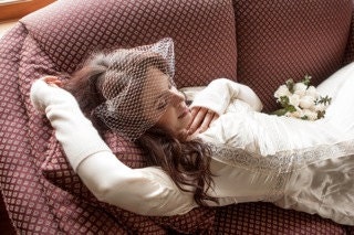 Glovelettes Cream Bridal Cashmere - Custom Order