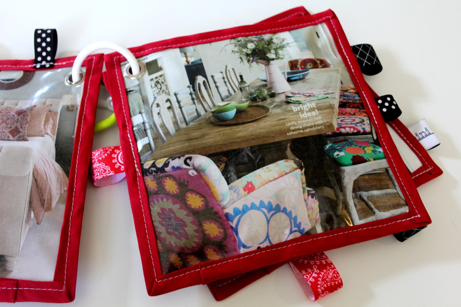 Personalized Baby Home Decor Magazine (House Beautiful, Sunset, Fashion, Baby Girl): crinkle taggie