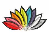 Pink Feather Keychain - Leather & Vegan Leather  - "Bird Feather" Birdbags
