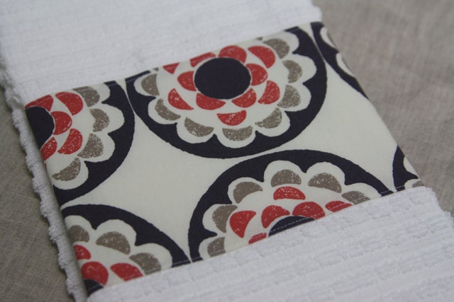 2 dish towels, hand towels, pretty towels