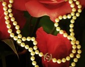 Long Shell Pearl & Silver Plated Necklace