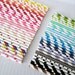 25 Custom Paper Straws With Flags/ Choose Your Colors/ Wedding