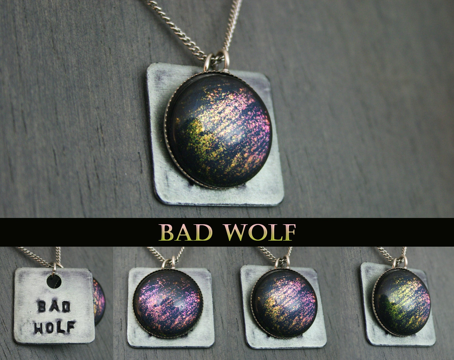 Bad Wolf Inspired "Bad Wolf" Color Shifting Necklace