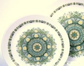 Noritake Palos Verde Expressions China, Vintage 18-Piece Dinnerware Set, Salad Side Plates Bowls