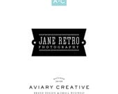 Pre-made Logo Design  "Jane Retro" Boutique Graphic Design / Custom Branding