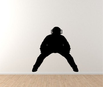 Baseball Umpire Vinyl Wall Decal