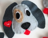 Felt Dog Magnet - Pick any animal, sea creature or bird - Kitchen Accesories - Party favor