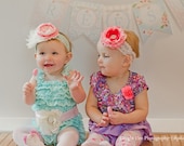 Lace Romper-Couture Baby Outfit-Ruffle Romper-Lace Petti Romper-Cake Smash Outfit-1st Birthday Outfit-Flower Girl-Photo Prop