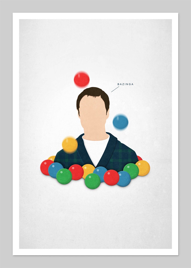Big Bang Theory  Inspired 13x19 Inch Graphic Print