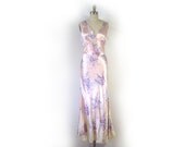 SALE// Pink Floral Nightgown 1960