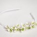 White flower bridal headband - white headband  - bridal hair piece - snowdrop flower - spring wedding  - spring flower - bridal crown