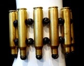 Brass Ammo Bullet Casing Beaded Bracelet