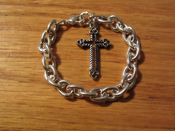 Boys Baptism Bracelet/Boys Christening Bracelet/Godmother Gift - roziespearls