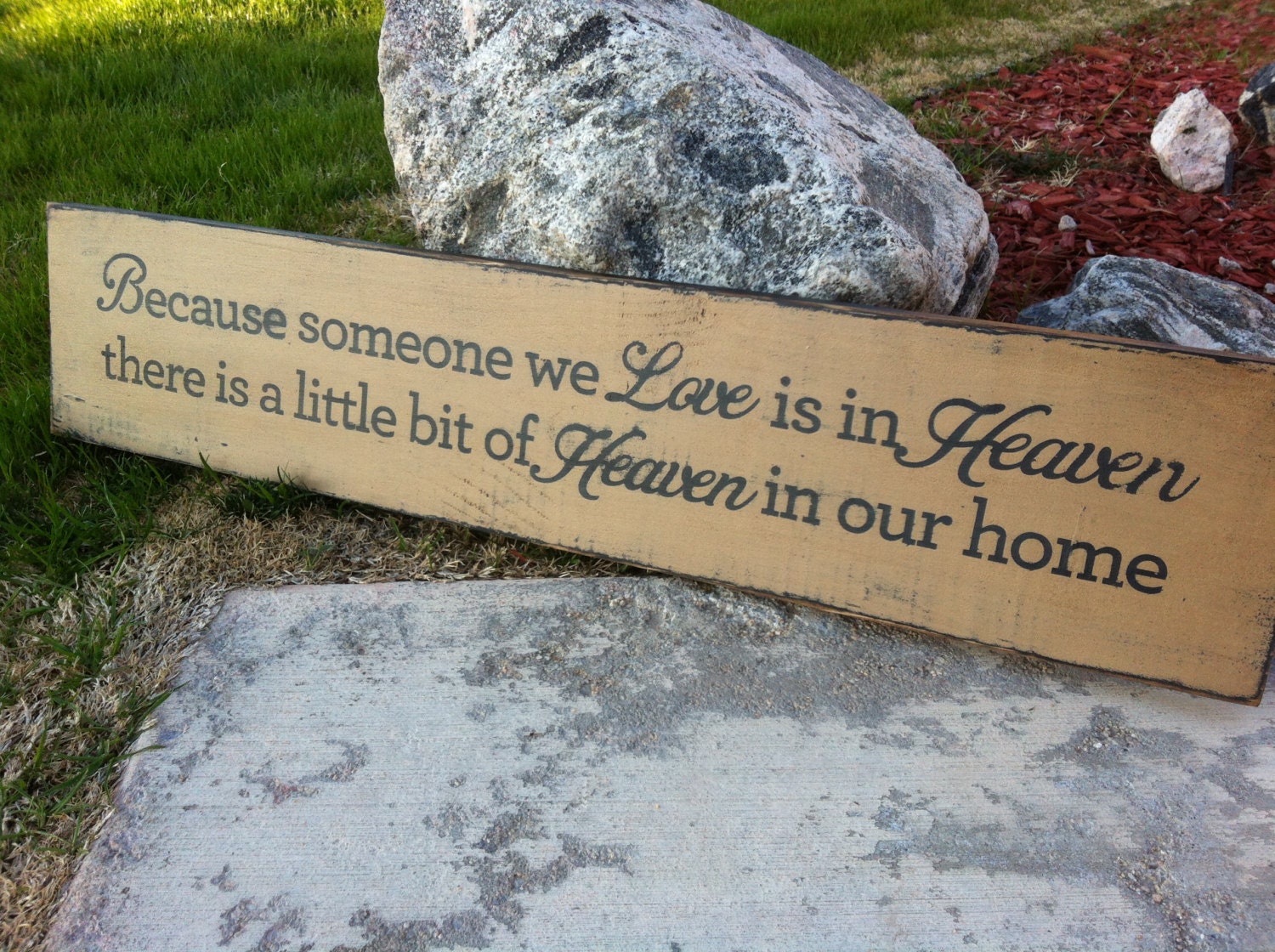 Heaven in our home 4x24 sign