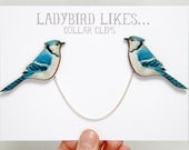Bird Wooden Collar Clips