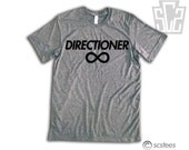 One Direction "Directioner" Vintage Fit Triblend Shirt - 1D Summer Trends, Harry Styles, Niall Horan, Zayn Malik, Louis Tomlinson 011