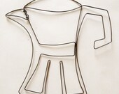 Coffee Pot Wire Sculpture