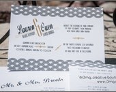 Deco Decadence Wedding Invitation Set - Bronze Level