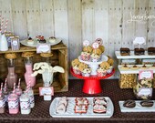 PARTY KIT - Milk & Cookies Party Plan with Labels and supplies for you to create this party at home Il_170x135