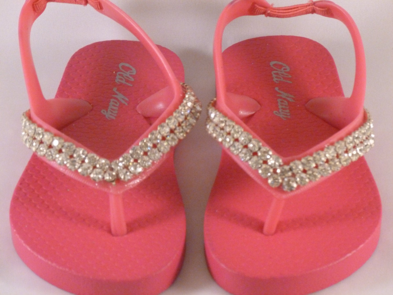 Hot Pink Rhinestone Toddler Sandals