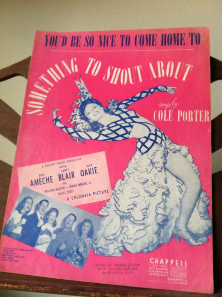 You'd Be So Nice to Come Home To Sheet Music 1942