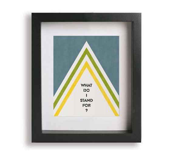 Some Nights / Fun. - Music Lyric Art Print - office decor, wall decor, abstract art, mountain, gift idea, graduation gift