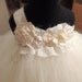 Ivory Vintage flower girl tutu dress, Flower girl dress, Wedding