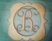 Large Wood Letter with Frame