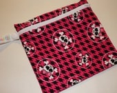Pink Skulls Reusable Sandwich Bag