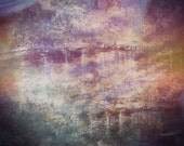 Abstract Digital Art, Oil Paint Texture, Colorful, Clouds, Rainbow Colors, Peaceful, 5 x 7 Fine Art Print