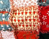 Quilt, Adult Teen or Child's Rag Blanket - Bunny Rabbits