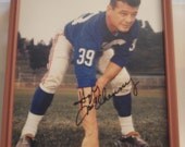 1963 Hugh "The King" McElhenny Signed 8 x10 Framed Photo