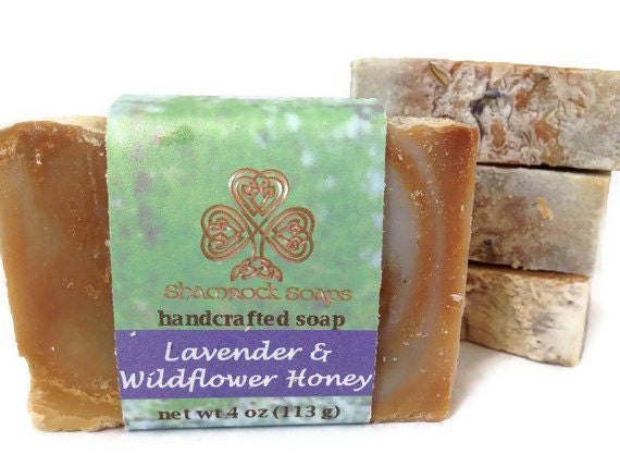 Soap - Lavender and Wildflower Honey Handcrafted Soap