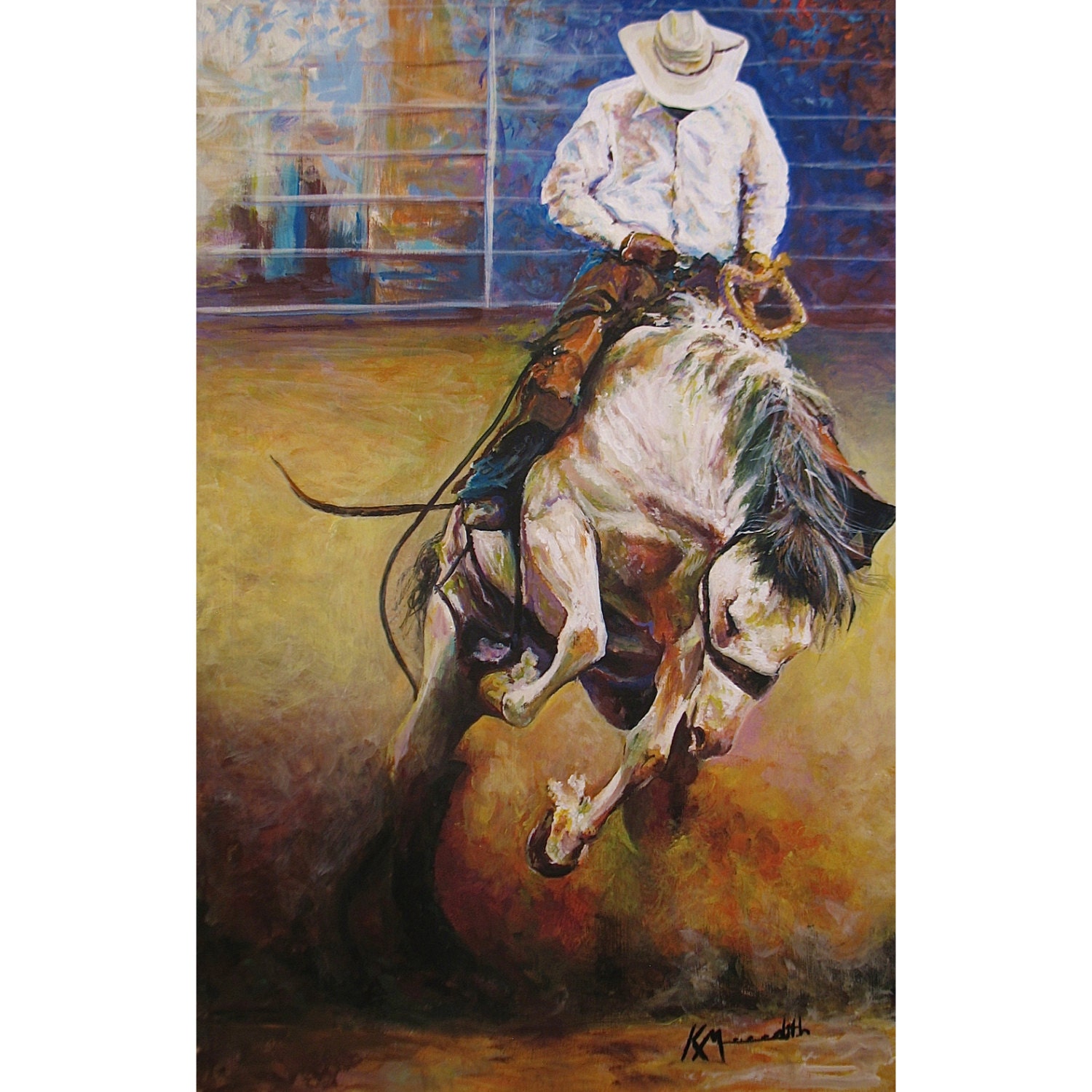 The Last Ride an original acrylic painting