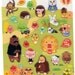 Korean Scrapbook Die-cut Thick Epoxy Stickers, Animal friends (STSM03084)