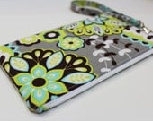 Small zip clutch wristlet padded purse wallet  cell phone case padded