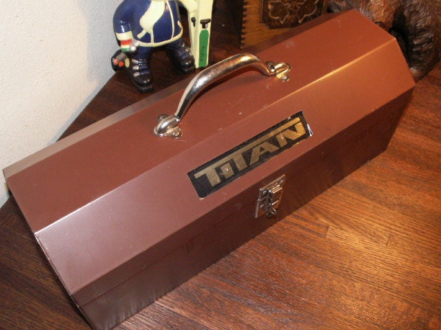 Vintage Steel Tool Box - C. 1960s - By Titan - Clean