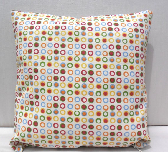 Multicolor Geometric Shapes Square Pillow Cover,Housewares,Home Decor.