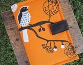 Kindle Case - Kindle Cover - Ebook Reader - Kobo - Nook -  iPad -Tablet - Padded - Birds - Cotton - Felt