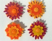 Barrette Hair Clip Set Felt Flower Barrettes