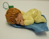 Sleeping Baby small hanging sculpture