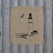 The Lighthouse, Burlap Wall Decor, Wall Art
