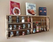 Reclaimed wood spice rack