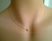 Pearl Necklace, White Pearl Necklace, Birthstone of June, single Pearl Pendant, birthstone, gift ideas, birthday, bridesmaid,pearl jewelry