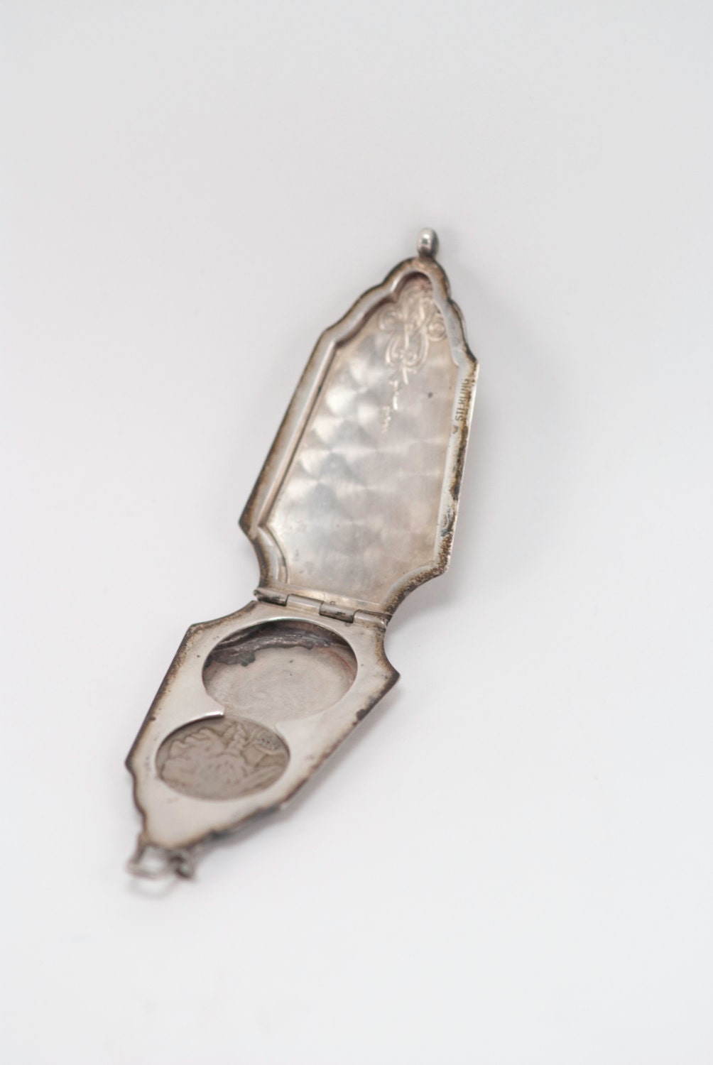 Victorian Sterling Coin Holder for Chatelaine - Coin Purse Pendant